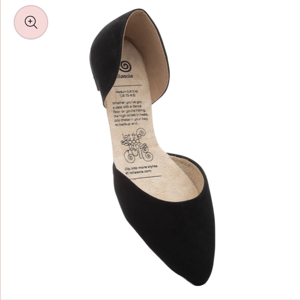 Black Rollasole “La Femme” shoes, size 9.5-10.5